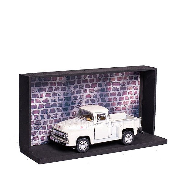 Miniatura Ford Pickup F100 1956 Branca - 1:38