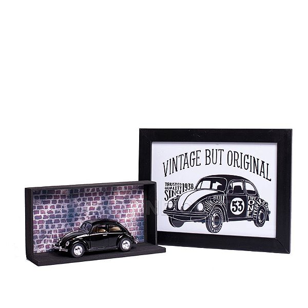 Miniatura Fusca 1967 Preto - 1:32