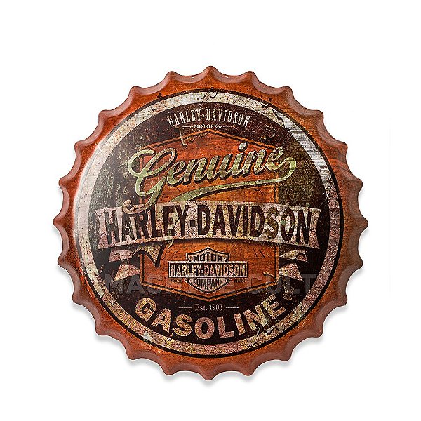Placa Harley-Davidson M1 - Alto Relevo