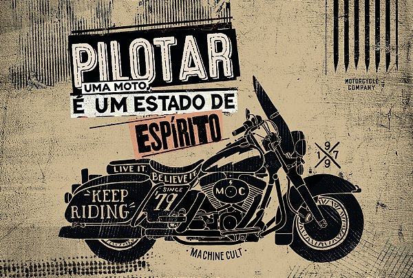 Cartão Postal Motocicletas para presente