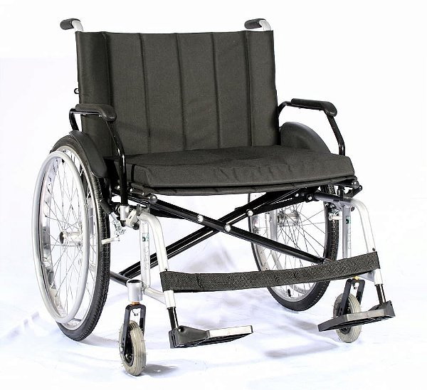 Cadeira de Rodas MAX OBESO em Aço Carbono (Peso Max.150Kg)
