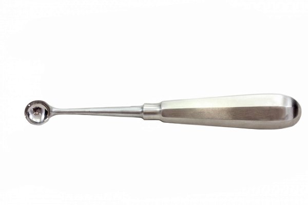Cureta Bruns N°6 para cirurgia Óssea (10,0mm)