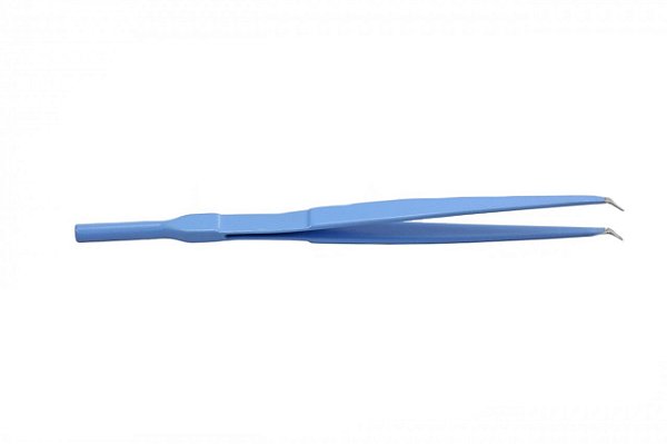 Pinça Monopolar dissecção curva serrilhada 20cm (com cabo)