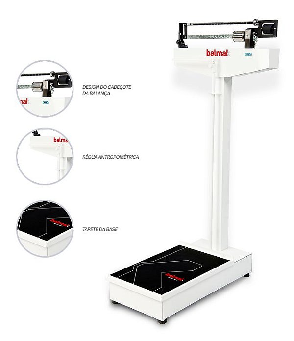 Balança Mecânica Antropométrica 104A/111 - 150kg - 300kg