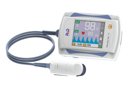 Oximetro de Pulso Portátil de Baixa Pefusão Periférica - Handy Sat TC - R&D Mediq