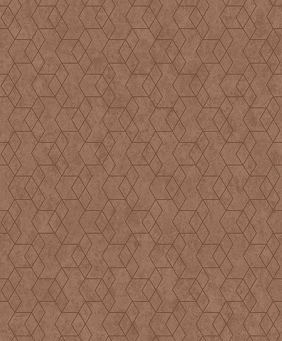 Papel de Parede Essencial Ess1051 Geometrico Marrom - 53cm x 10M