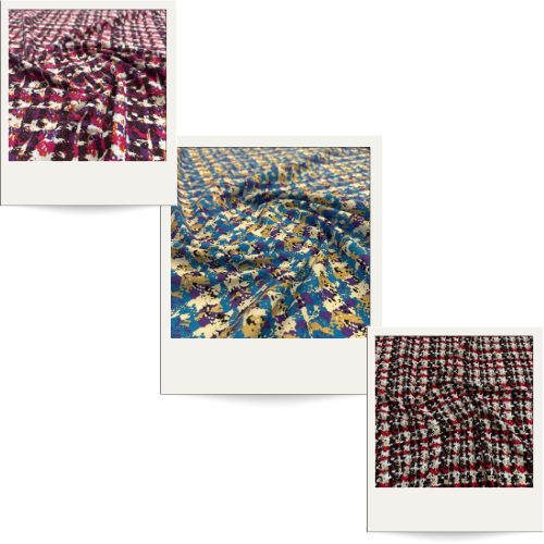Tecido Tricoline Estampa Tricot 1,40m - Para Roupas Femininas Inverno Outono