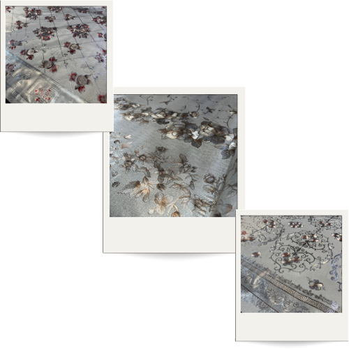 Toalha de Mesa Metalizada Floral Pvc Térmica 1,40m Cozinha Decoração Premium