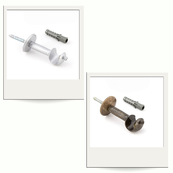 KIT 2 Suportes Para Varão de Cortina 13mm Varão Mini Fino Casa Decoração