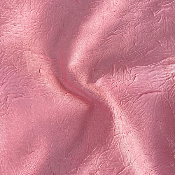 Cetim Amassado Rosa 2,70x1,00m Decorações