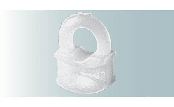 KIT 100 Deslizantes Mini Redondo para Cortina de Trilho Suísso Mini