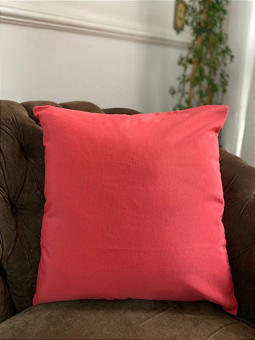 Capa de Almofada Coral Verona 45x45cm Decoração