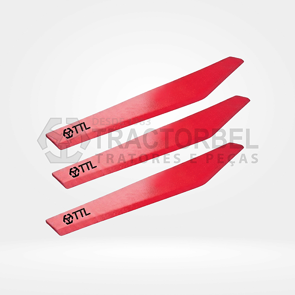 LÂMINA BICO DE PATO ESPECIAL ULTRA RESISTENTE VERMELHA - 2500 MM