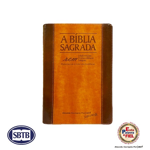 Bíblia ACF - RCM - Chocolate/Havana - Letra Gigante