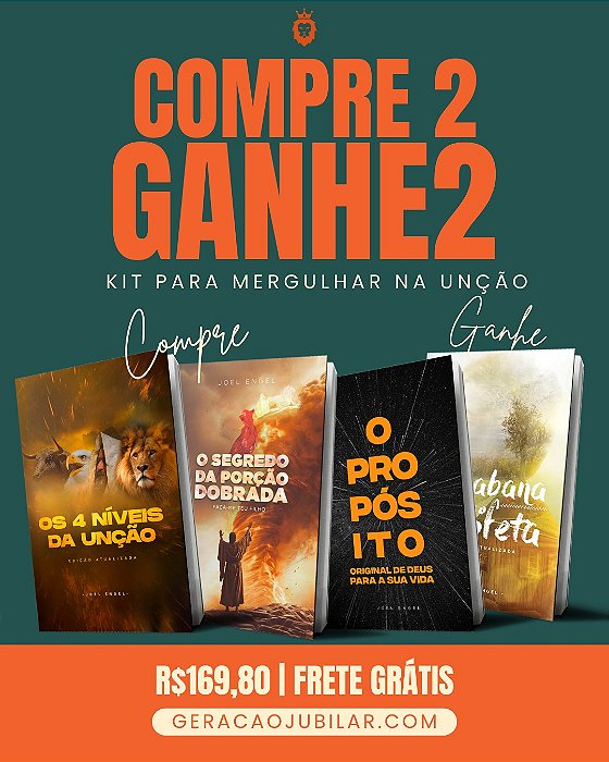 Kit 4 Livros para Mergulhar na Unção