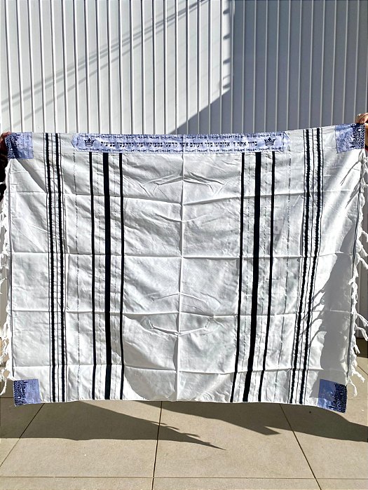 Talit Gadol Preto 140cmx190cm