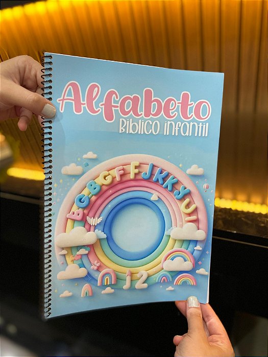 Apostila KIDS: Alfabeto Infantil azul bebê