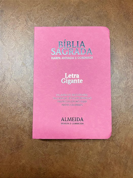 Bíblia Feminina Letra Gigante | Harpa & Corinhos | Edição Revista e Corrigida Por João Ferreira de Almeida