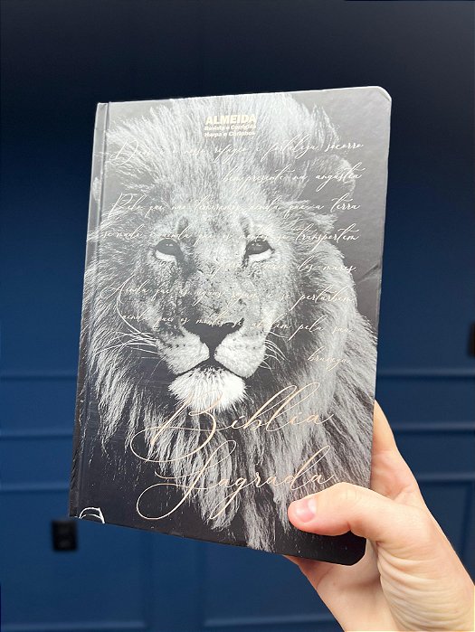 Bíblia Sagrada Letra Gigante| Leão Fortaleza | Harpa Cristã | Capa Dura | Arc