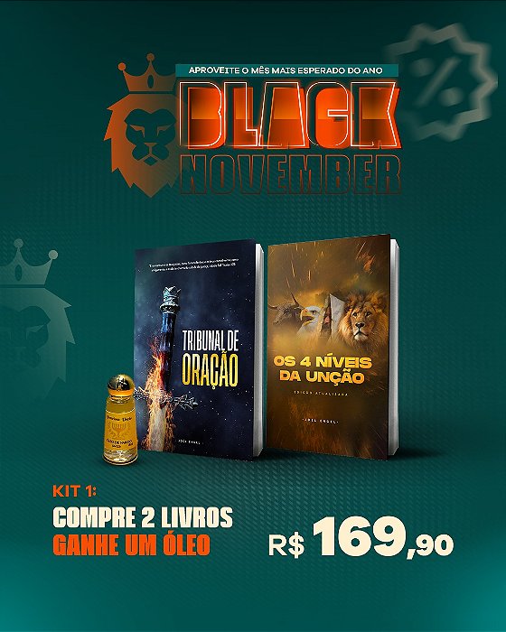 kit 1 - Compre 2 livros e ganhe um Óleo de Unção