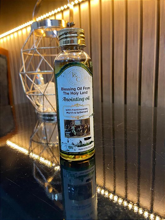 Óleo direto da Terra Santa "Olíbano, Mirra e Nardo" 100ml | Israel