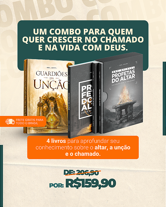 Combo para quem quer Crescer no Chamado e na Vida com Deus