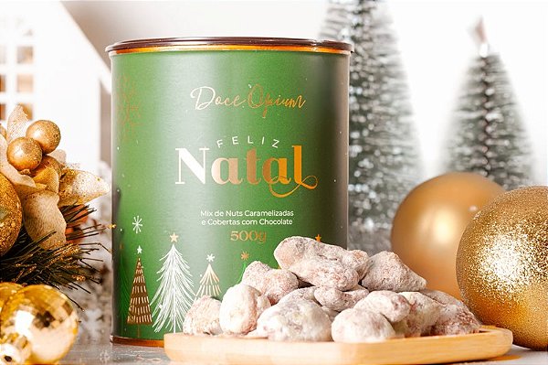 Edição Natal - Mix de Macadâmias, Amêndoas e Castanha de Caju - 500g