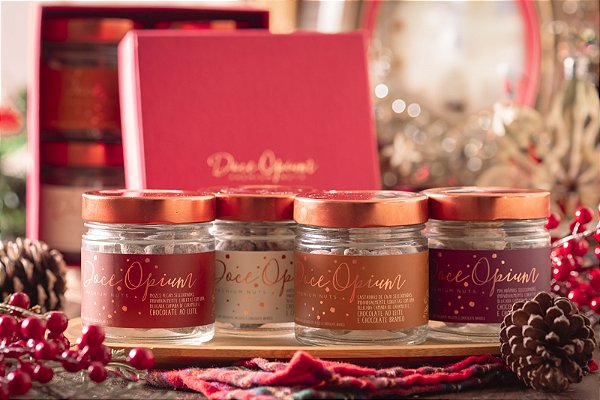 Caixa de Nuts Premium presenteável com 4 sabores.
