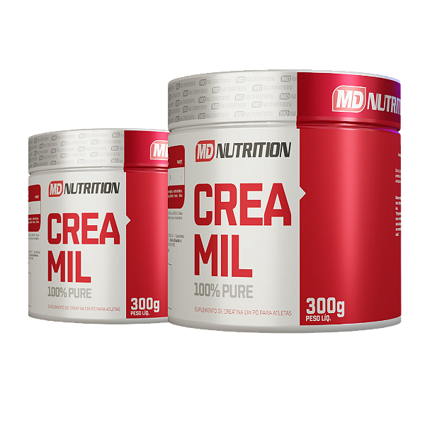 Creatina Monohidratada Creamil MD Nutrition – 300g | Kit com 2 Unidades