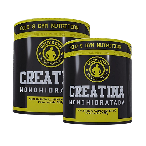 Creatina Gold’s Gym 300g – Kit com 2 Unidades | Alta Pureza