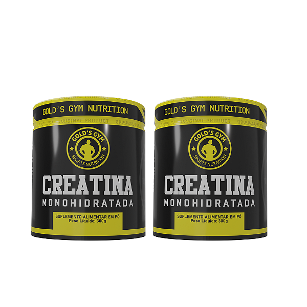 Creatina Gold’s Gym 300g - 2 Potes | Pureza - Alta Performance