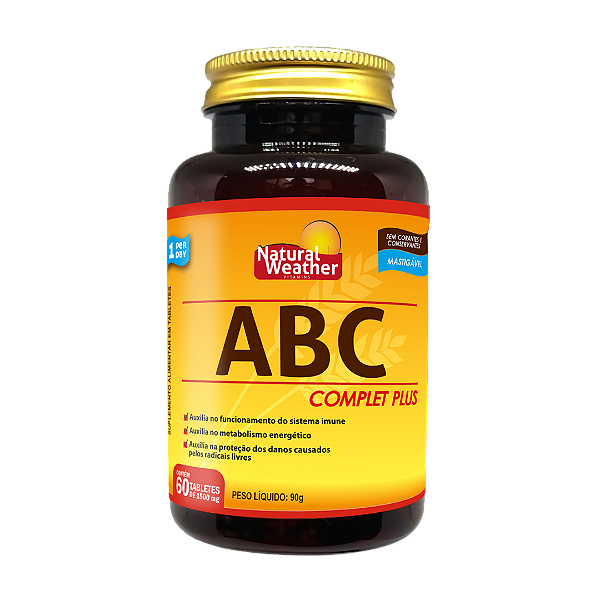 ABC Complet Plus Polivitamínico Completo - 60 Comprimidos | Natural Weather