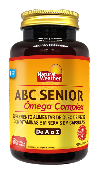 ABC Sênior Natural Weather 60 Cápsulas - Polivitamínico Adicionado de Ômega 3