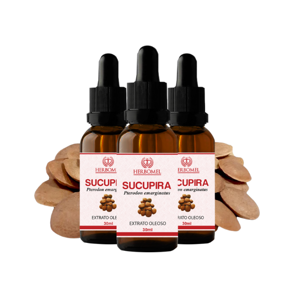 Kit 03 Óleo de Sucupira 30ml HerboMel Natural