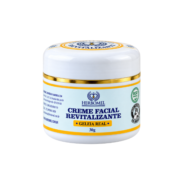 Creme Revitalizante Facial Geleia Real 30g HerboMel Natural