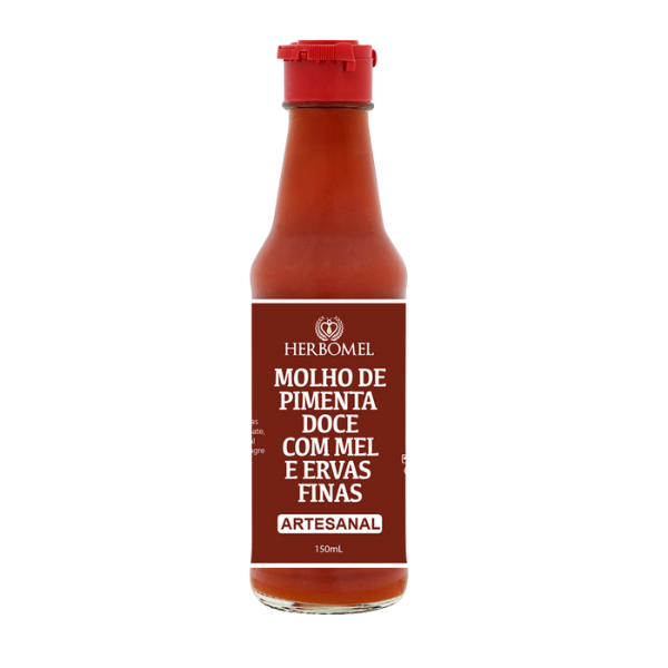 Molho de Pimenta com Mel Artesanal 150mL HerboMel Natural | LANÇAMENTO