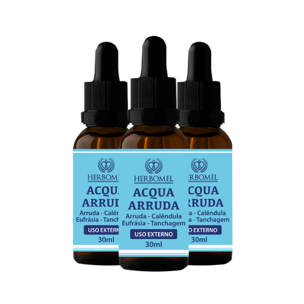 Kit 03 Unidades Acqua Arruda 30ml - HerboMel Natural