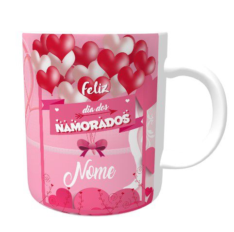 Caneca Dia dos Namorados com Nome Personalizado