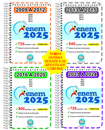 Enem Provas 2009 a 2024 Gabarito Comentado