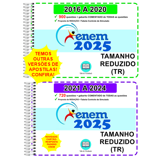 ENEM TR Provas 2016 a 2024 Gabarito Comentado