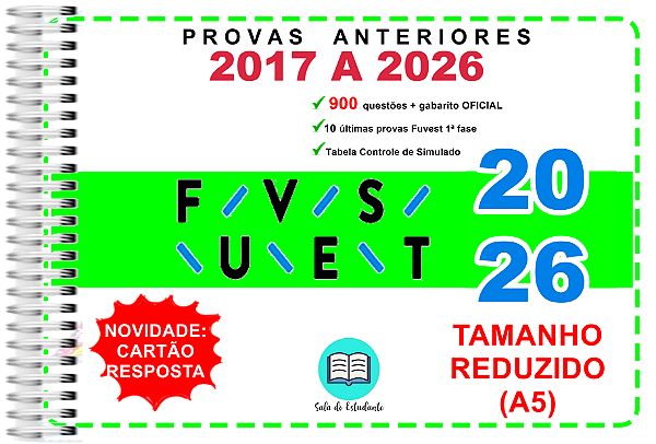 Fuvest TR 1ª Fase Provas 2017 a 2026 Gabarito Oficial
