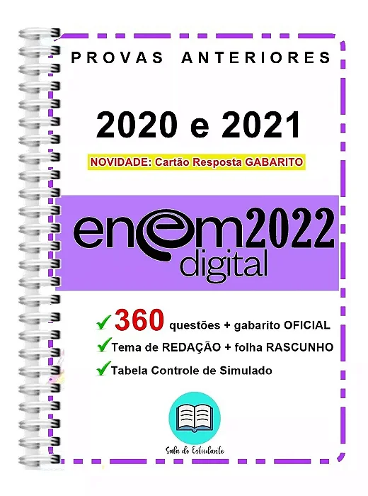 Enem Digital 2020 E 2021 + Gabarito Oficial