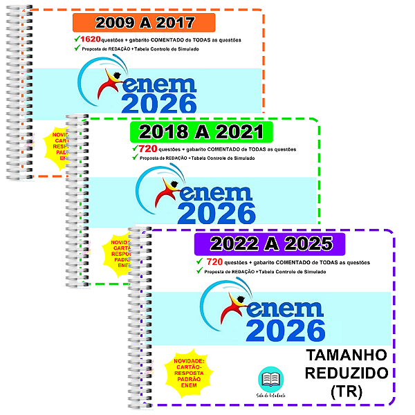Enem TR Provas 2009 a 2025 Gabarito Comentado