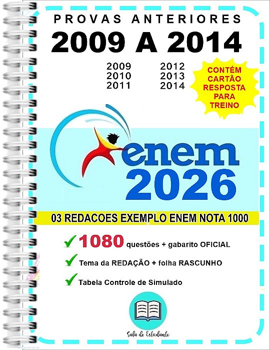 Enem Provas 2009 A 2018 Gabarito Oficial