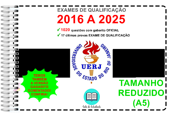 Uerj TR 1ª Fase Provas 2016 a 2025 Gabarito Oficial