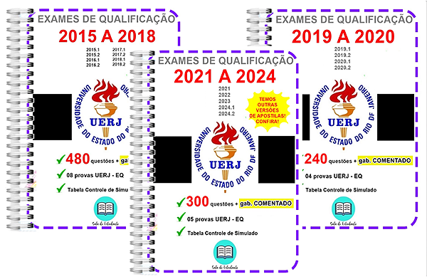 Uerj Provas 2015 a 2024 + Gabarito Comentado