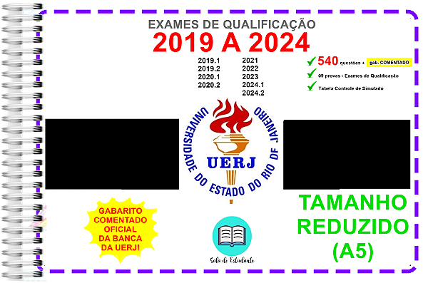 Uerj TR Provas 2019 a 2024 + Gabarito Comentado