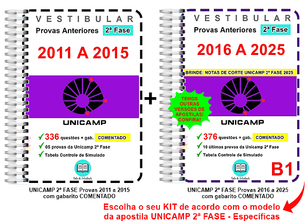 Unicamp 2ª Fase Provas 2011 a 2025 Gabarito Comentado