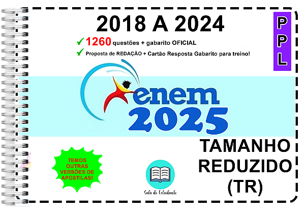 Enem PPL TR Provas 2018 a 2024 Gabarito Oficial