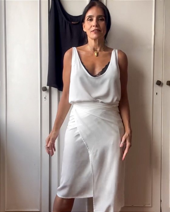 saia envelope em viscose
